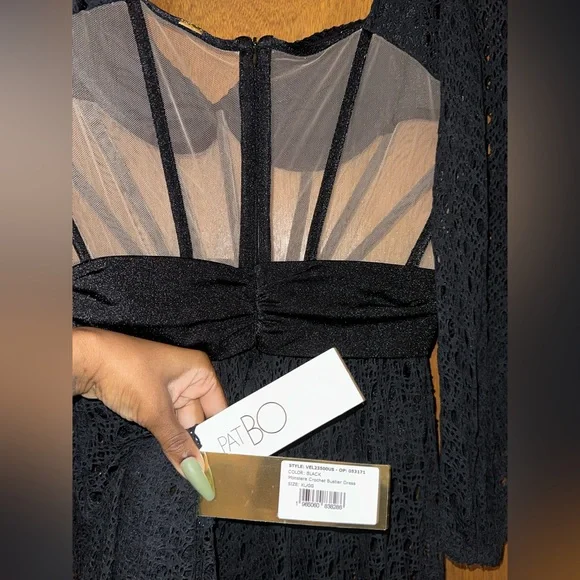 PatBO Monstera Netted Bustier Beach Dress BNWT - Picture 6 of 8